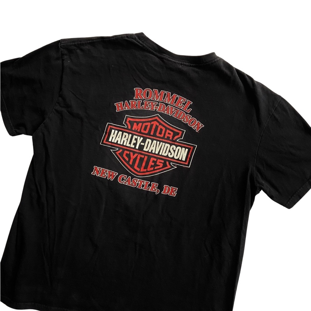 Rare Harley Davidson Rommel New Castle Shirt - Picture 9 of 10